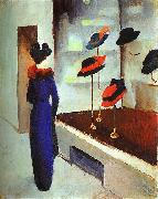 August Macke Milliner's Shop oil painting artist